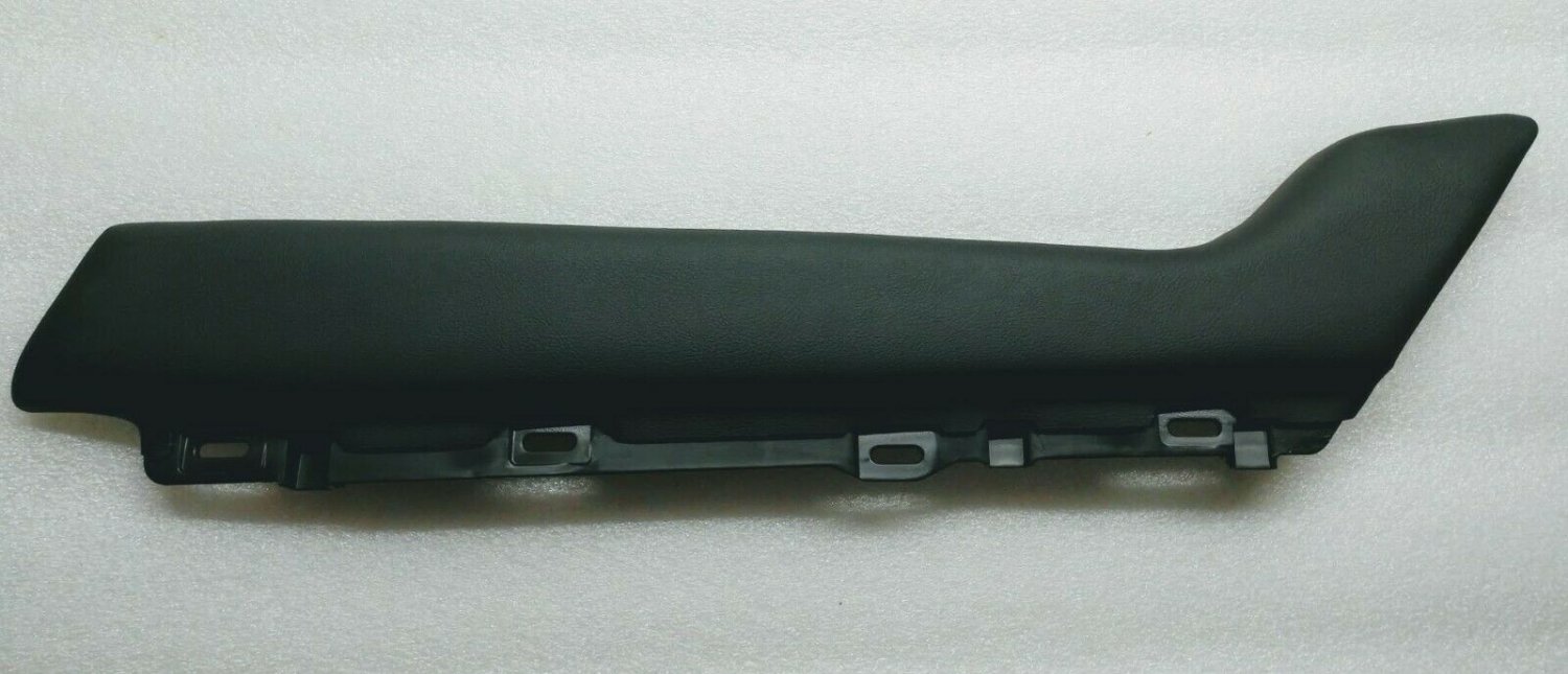 Cadillac XT4 center floor seat console right black leather trim piece applique
