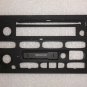 GM radio face without buttons or lens. New OEM part. Cassette and/or CD