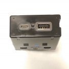 XT4 USB + USB-C plug module for rear of center console. OEM new. Charging only
