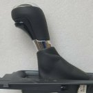 Center floor console shift knob lever +leather boot for Impala. Lt wheat shifter