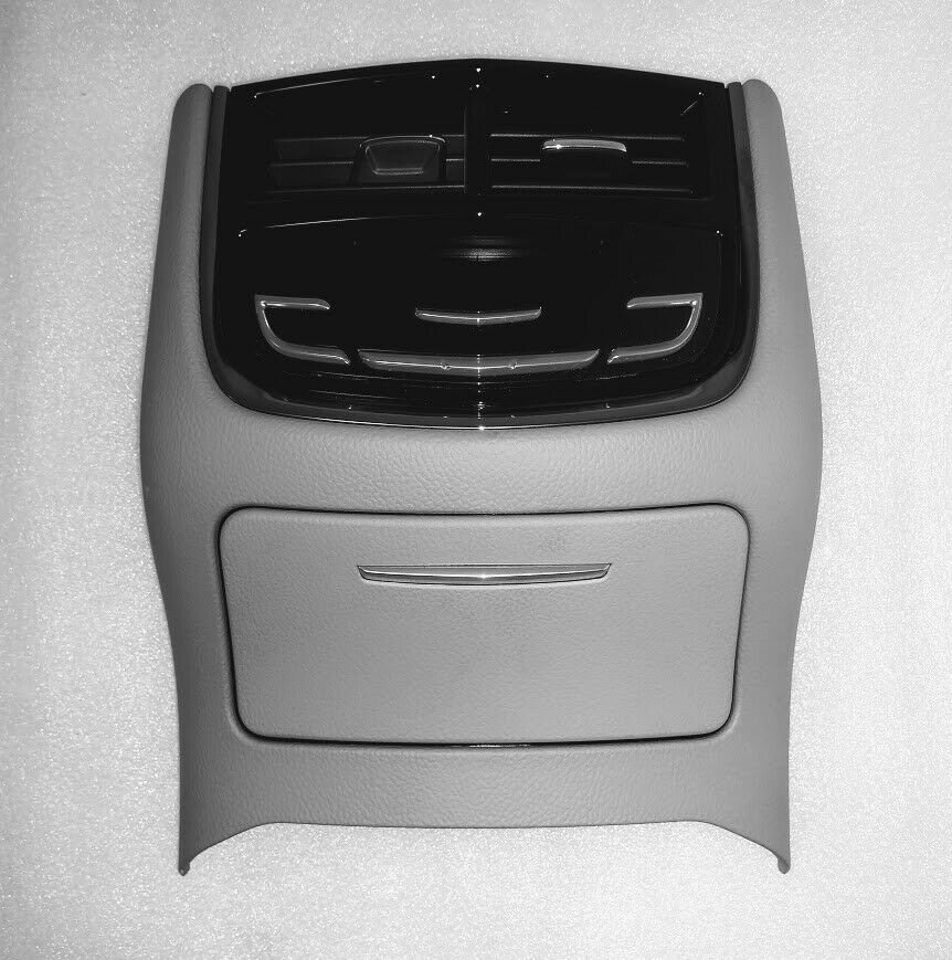 CTS 2014-2018 light platinum gray end cap panel w/ controls. Center console tail