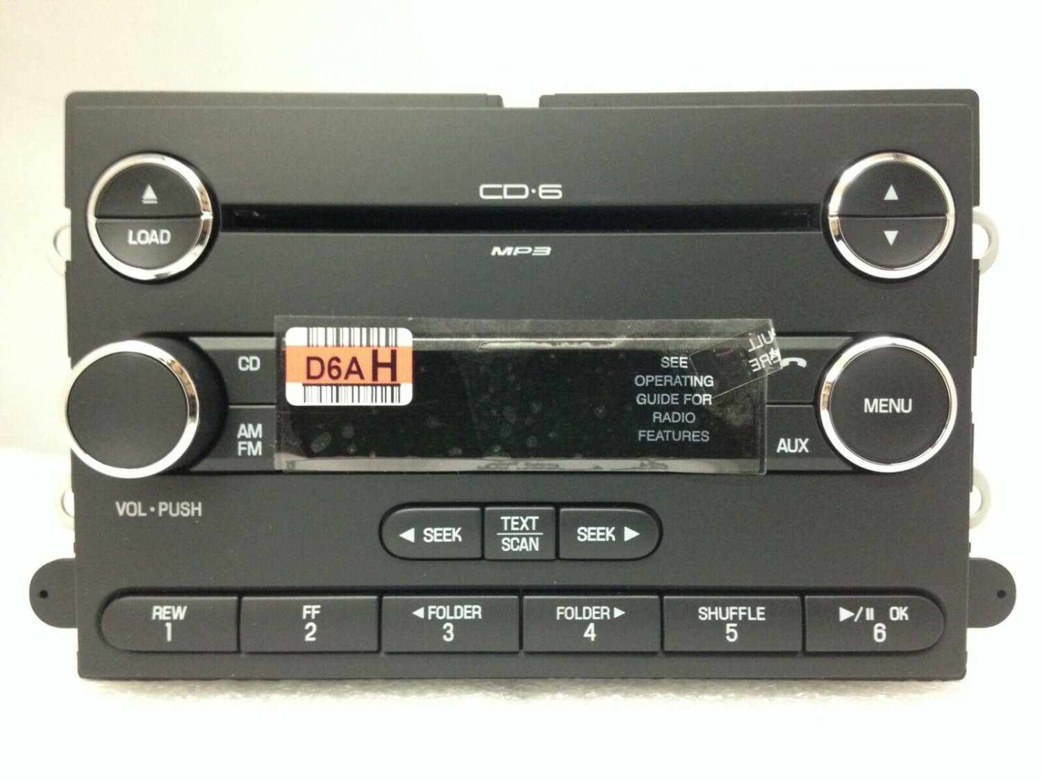 Taurus X SAT rdy CD6 MP3 radio. OEM factory original 6 CD changer stereo for 08+
