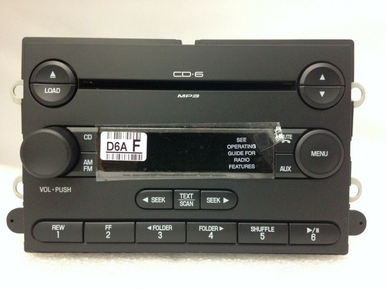 Five Hundred SAT rdy CD6 MP3 radio.OEM factory original 6 CD changer stereo 2007