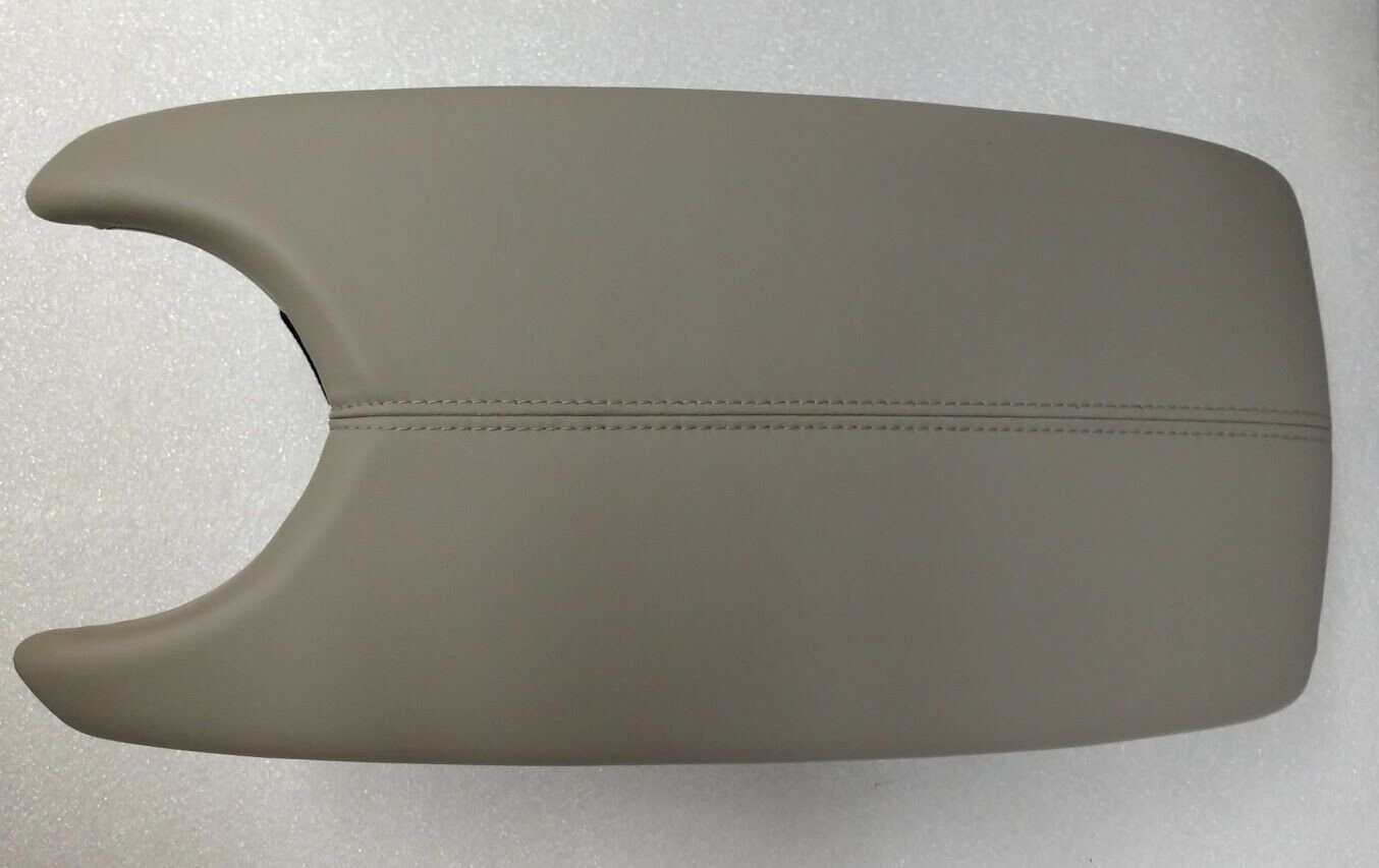 ATS 2013-18 light platinum leather armrest console lid, latch & storage bin. OEM