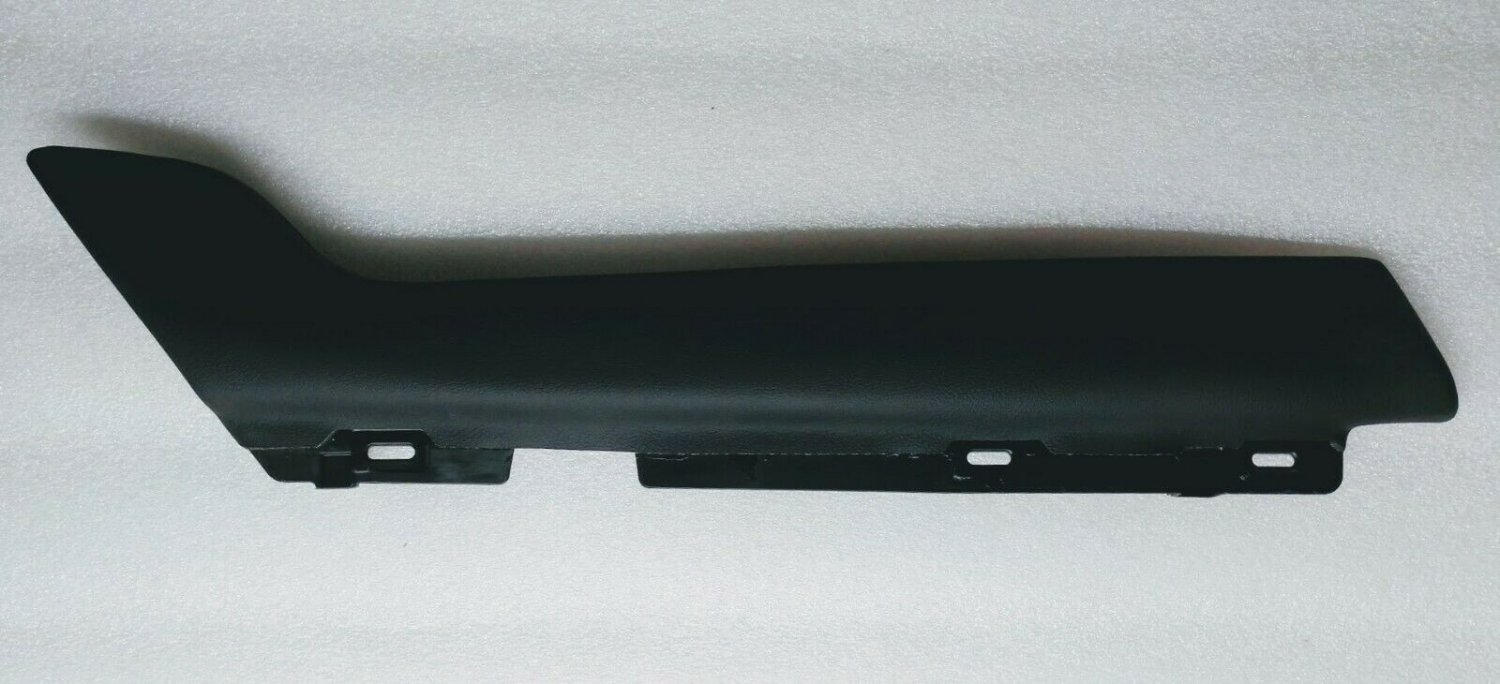 Cadillac XT4 center floor seat console left black leather trim piece applique