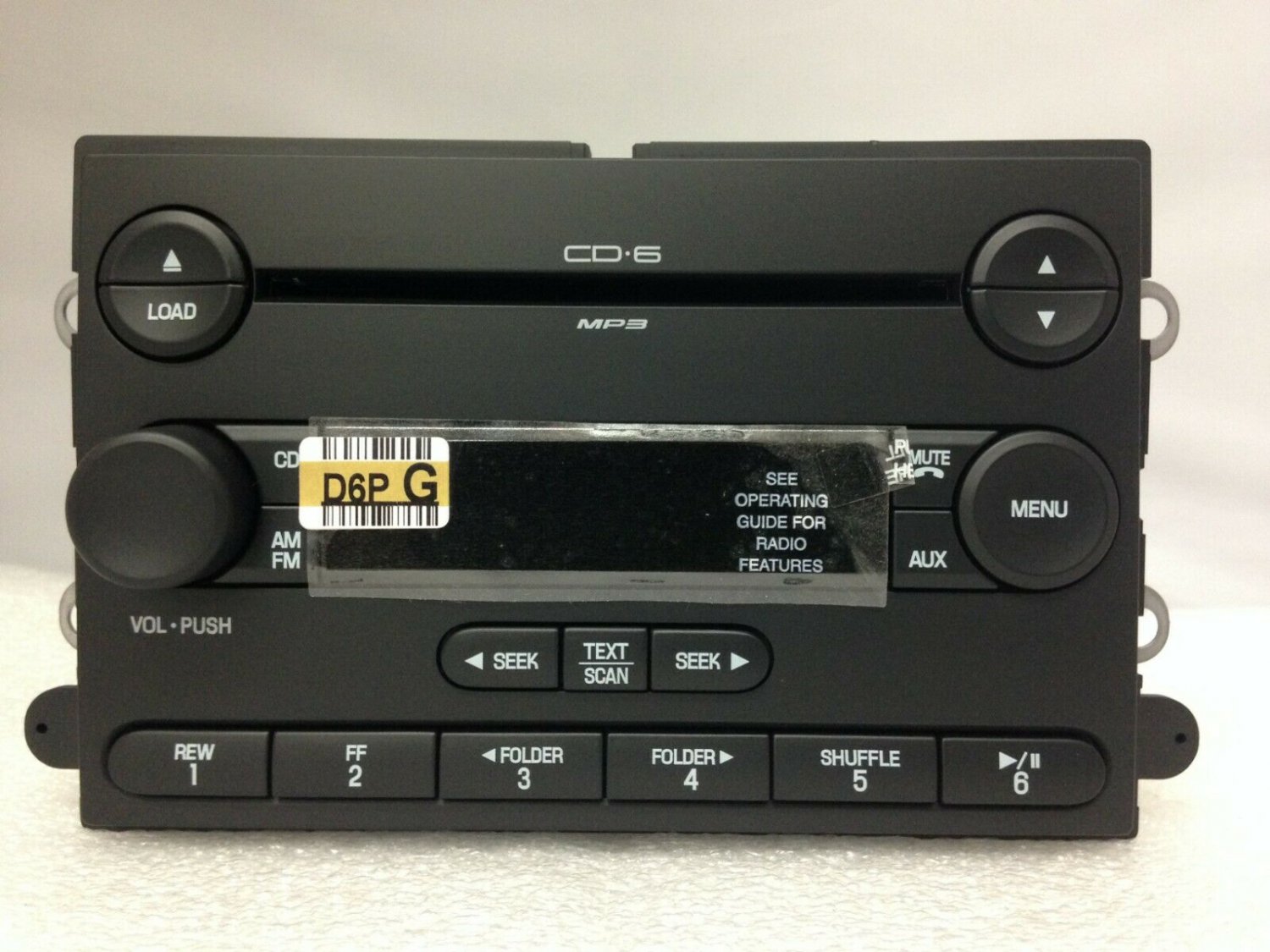 Five Hundred SAT ready CD6 MP3 radio.OEM factory original 6 CD changer stereo 07