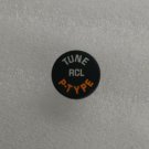 Oldsmobile radio TUNE RCL P-TYPE button. New Old Stock CD stereo part. Orange