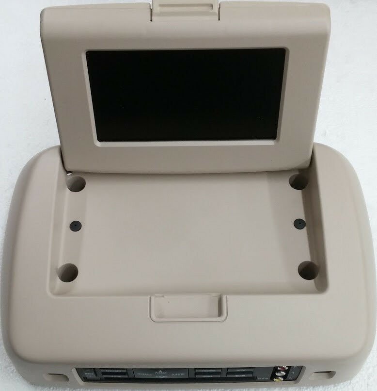 Ford overhead video rear entertainment system DVD +LCD display screen. Tan reman