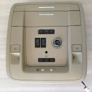 GM tan overhead roof console w/ HomeLink door opener, liftgate knob, sunroof etc