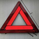 LARGE (17") advance warning triangle reflector safety hazard road sign kit +case LARGE (17") advance warning triangle reflector safety hazard road sign kit +case