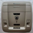 GM SUV tan overhead roof console w/ HomeLink door opener, liftgate knob, lights