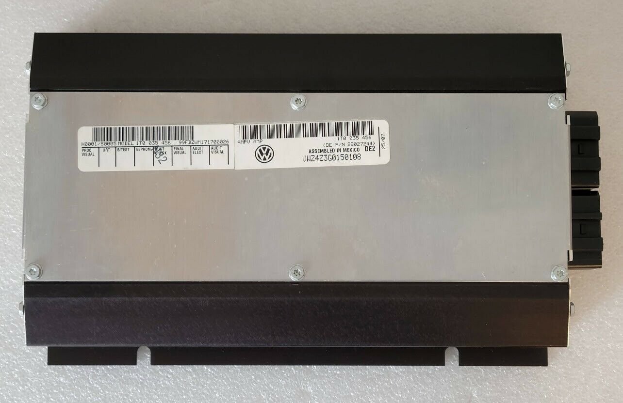 VW radio Amp Amplifier. OEM factory original for select Volkswagen car stereo