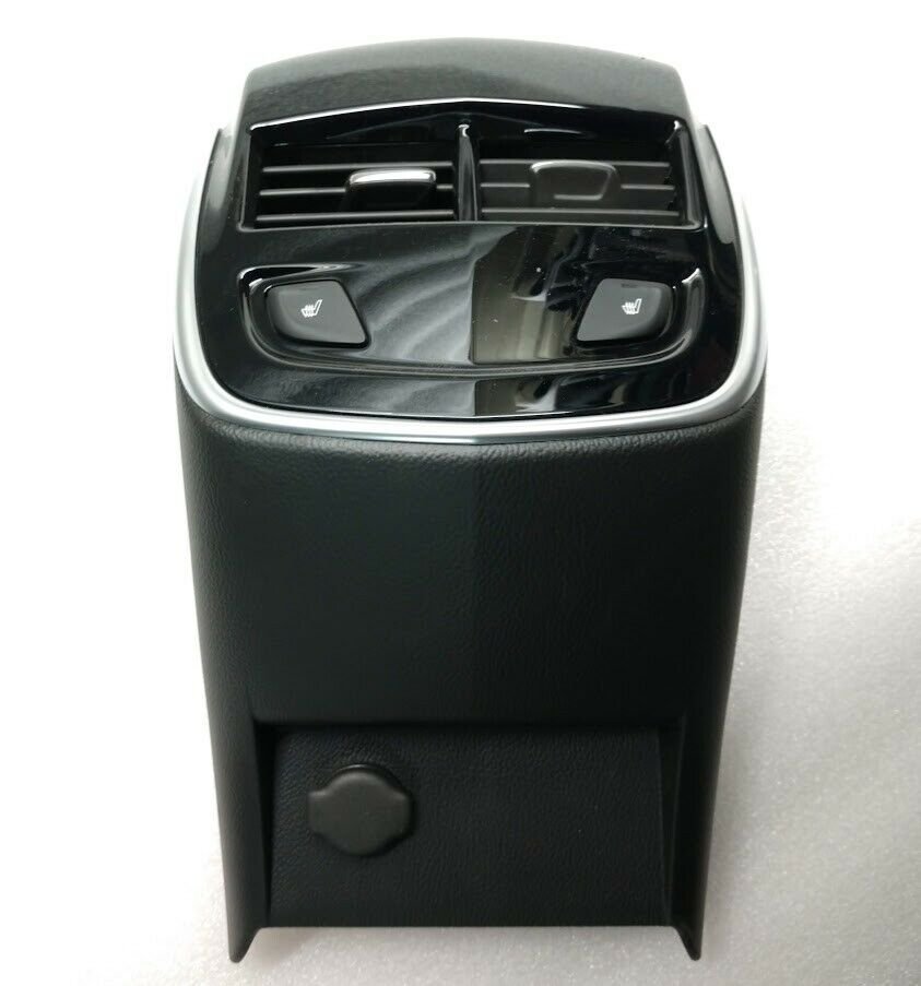 XTS 2013-2018 jet black center console tail section end cap w/ vents, seat heat