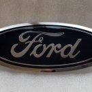 Grill emblem logo in chrome and blue for 2017-2018 Ford Edge. Blem