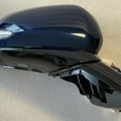 Blue RH passenger side door mirror w/ BSM BVM Camera. OEM for 2019-2021 Santa Fe