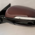 Maroon LH driver side door mirror w/ turn signal. OEM for 2016-2020 Kia Sorento