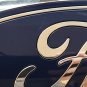 Tailgate emblem logo in chrome & blue for 2015-2018 Ford F-150 F150. 9.5" BLEM