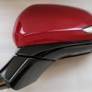 Red LH driver side door mirror w/ BSM + BVM Camera. OEM for 2019-2020 Santa Fe