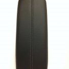 XTS 2013-2018 jet black leather center console armrest lid top. Gray stitching