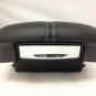 XTS 2013-2018 jet black leather center console armrest lid top. Gray stitching