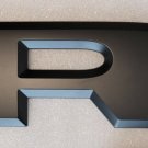 2014-2020 RAM truck tailgate emblem letter in black. With 3M adhesive! R