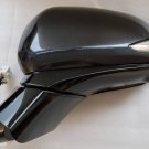 Dark Gray LH driver side door mirror w/ BSM + Camera. OEM for 2019-2020 Santa Fe