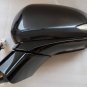 Dark Gray LH driver side door mirror w/ BSM + Camera. OEM for 2019-2020 Santa Fe