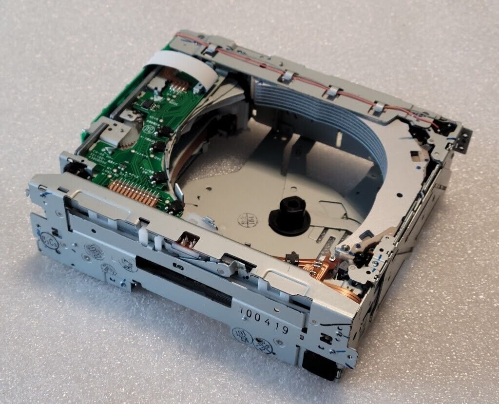 OEM GM CD6 MP3 drive mechanism assembly for select 2008+ car radio. Fujitsu Ten
