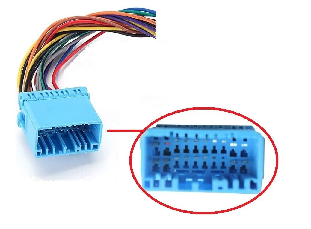 1998+ Honda radio wiring reverse plug w/ pigtails for adding aftermarket stereo
