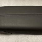 XTS 2013-2018 black leather center console armrest lid top with purple stitching