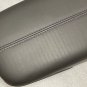 XTS 2013-2018 black leather center console armrest lid top with purple stitching