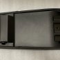 XTS 2013-2018 black leather center console armrest lid top with purple stitching
