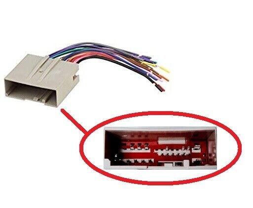 Reverse female wiring harness radio plug. Add aftermarket to many 2003+ Ford