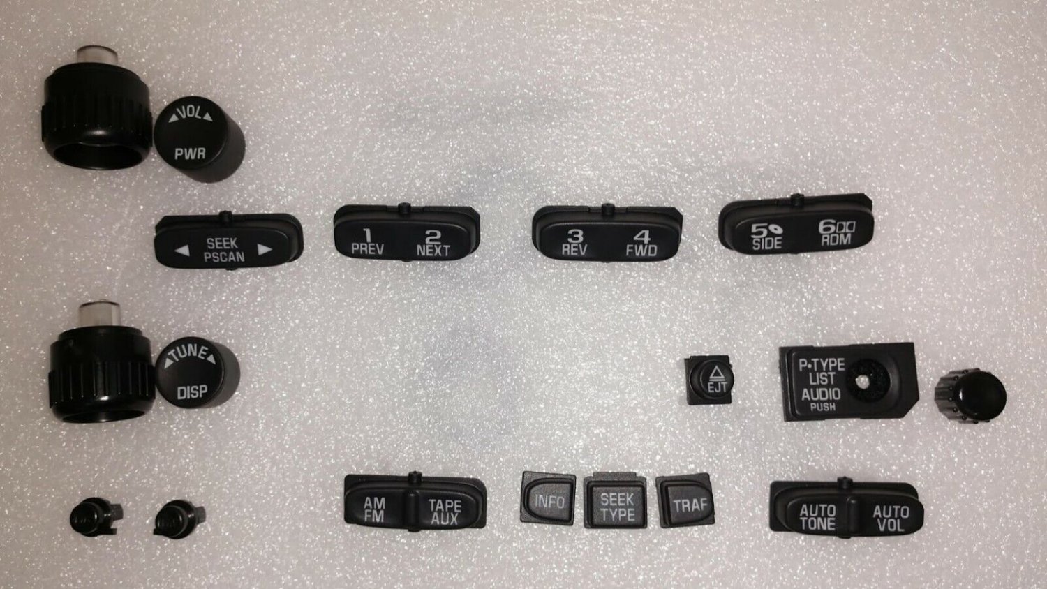 GM radio buttons. Are yours worn? Solve it w/ these new OEM parts. Car, mini-van