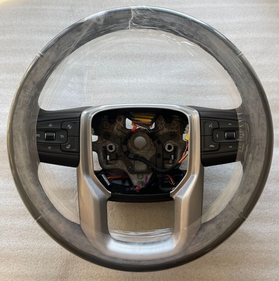 OEM factory original very dark atmosphere heated steering wheel for 23 Sierra HD