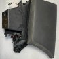 CTS-V 2014+ black leather suede armrest console lid. Yellow gold stitching