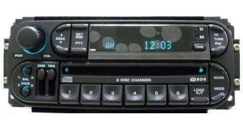 Chrysler Dodge Jeep RBQ CD6 radio. Factory original OEM stereo. Tuner is bad!!