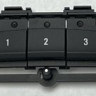 GM overhead roof console Homelink garage door opener buttons. Black