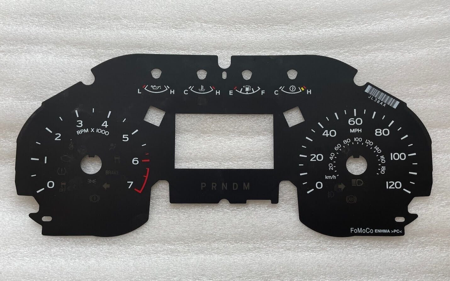 Instrument panel dash gauge cluster 4" MPH gas overlay for 2018-20 F150 F-150