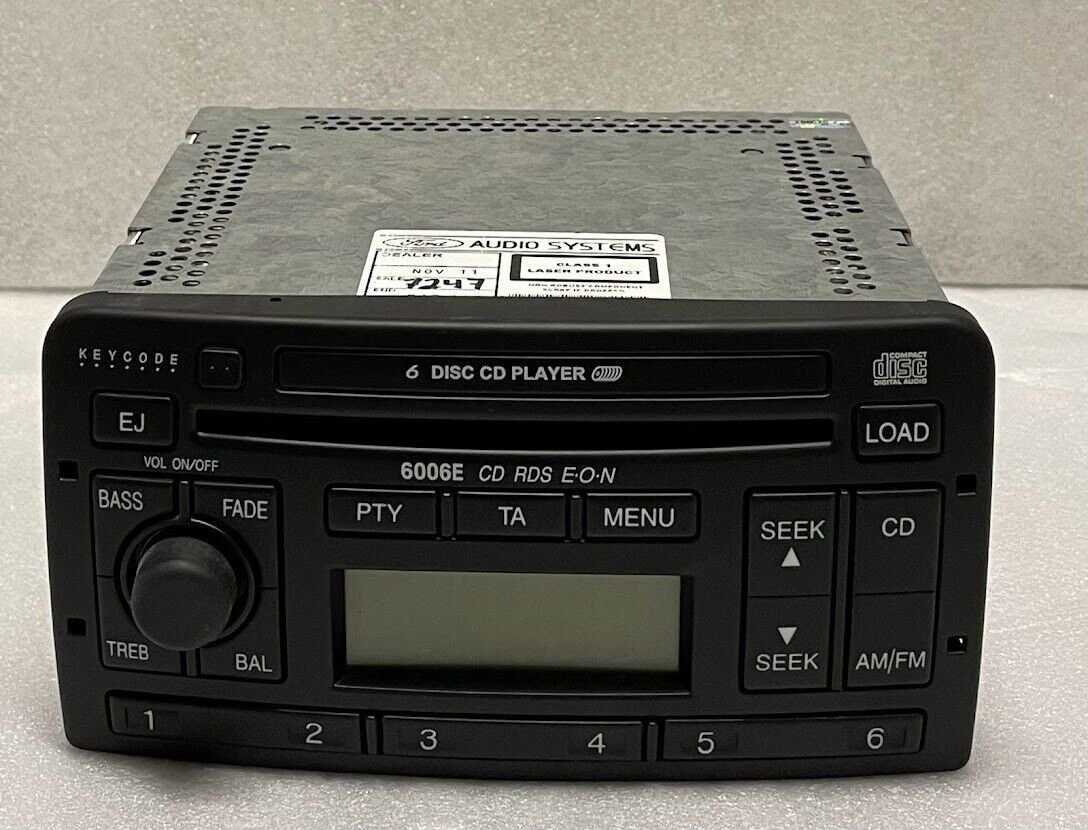 Focus Cougar CD6 radio. OEM factory original stereo w/ code. Reman 6006 changer