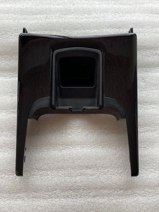 XTS 2013+ gloss dark brown wood grain center floor console trim piece insert