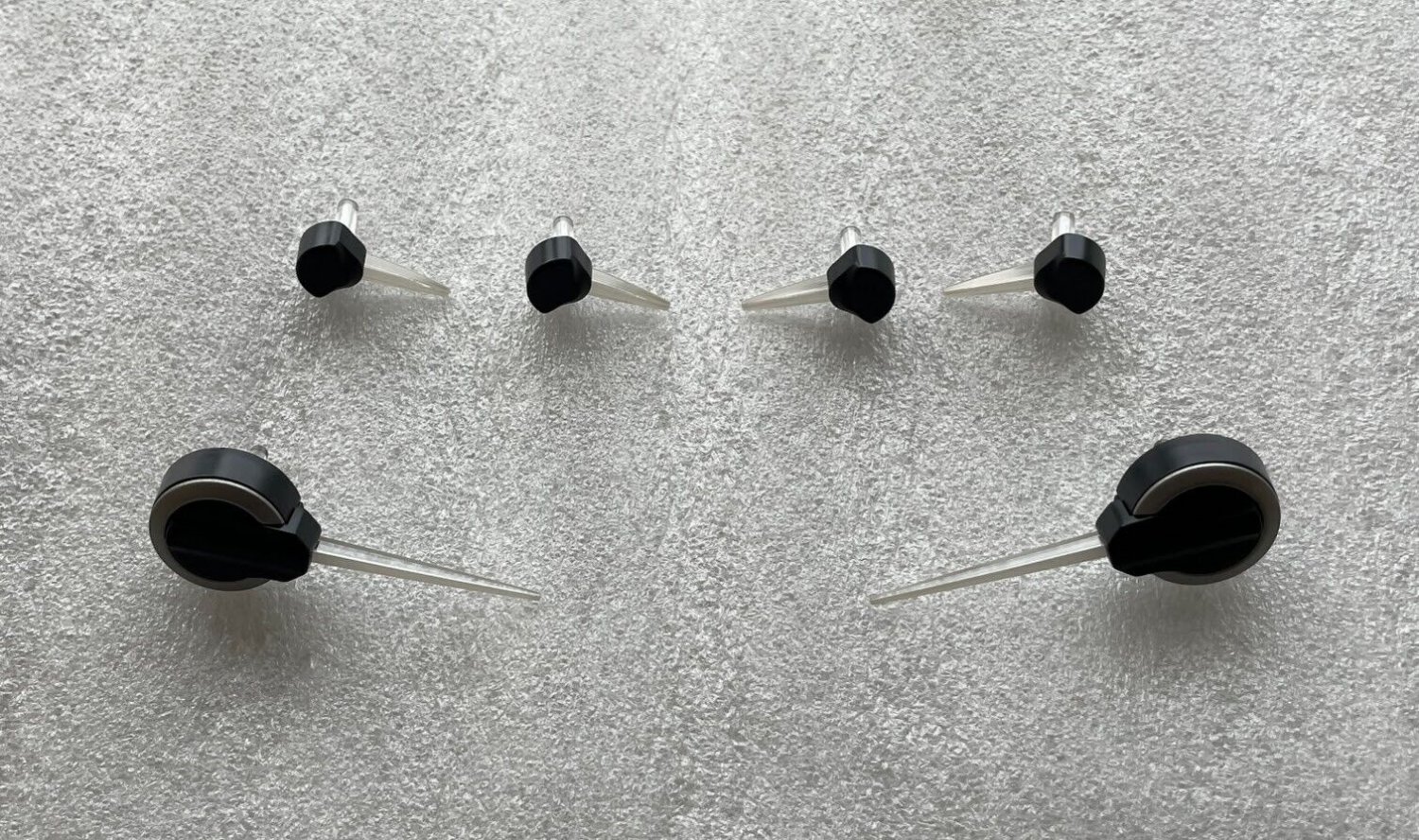Instrument panel dash gauge cluster needles for 2015-2020 F150 (2 or 4") silver