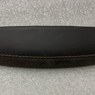 CTS-V 2014-2018 black leather suede console end cap. Yellow gold stitching