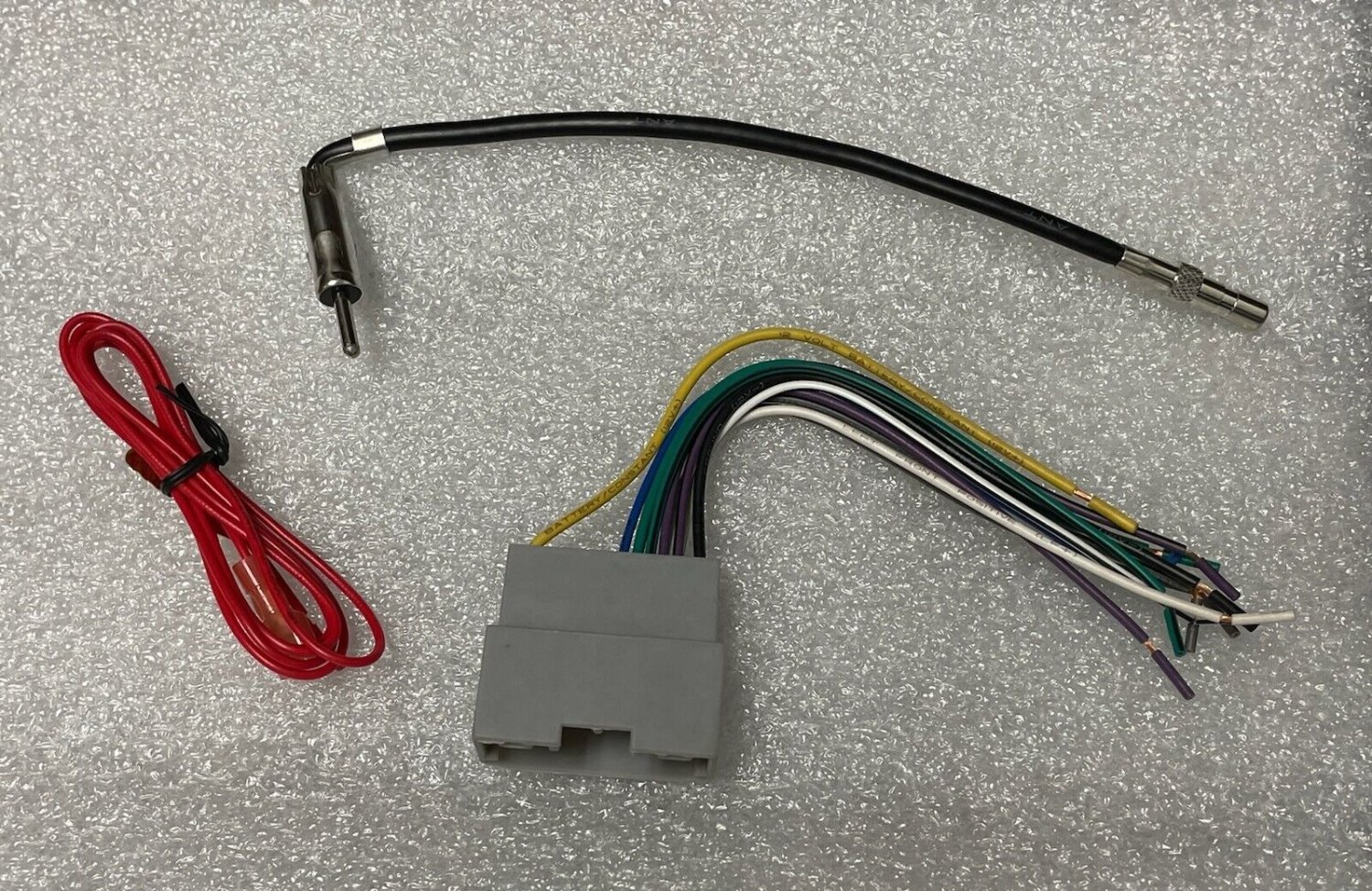 Reverse female wiring harness radio plug +ant. Add aftermarket.Some 07+ Chrysler