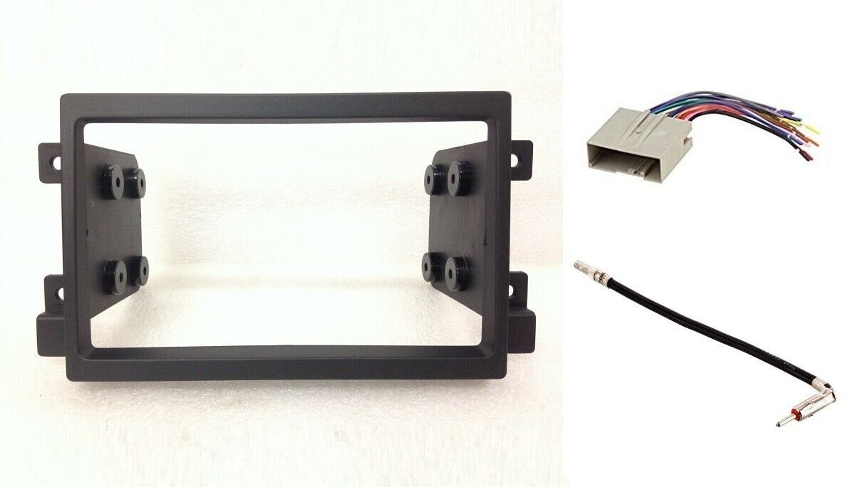 Aftermarket radio install kit. Plug, antenna adapter & trim. Some 2004+ Ford