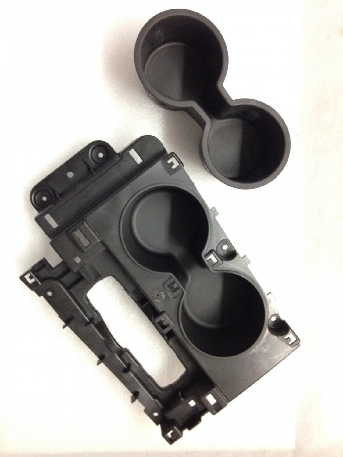 Center floor console cupholder tray + rubber insert for Chevy Impala 2014-2018