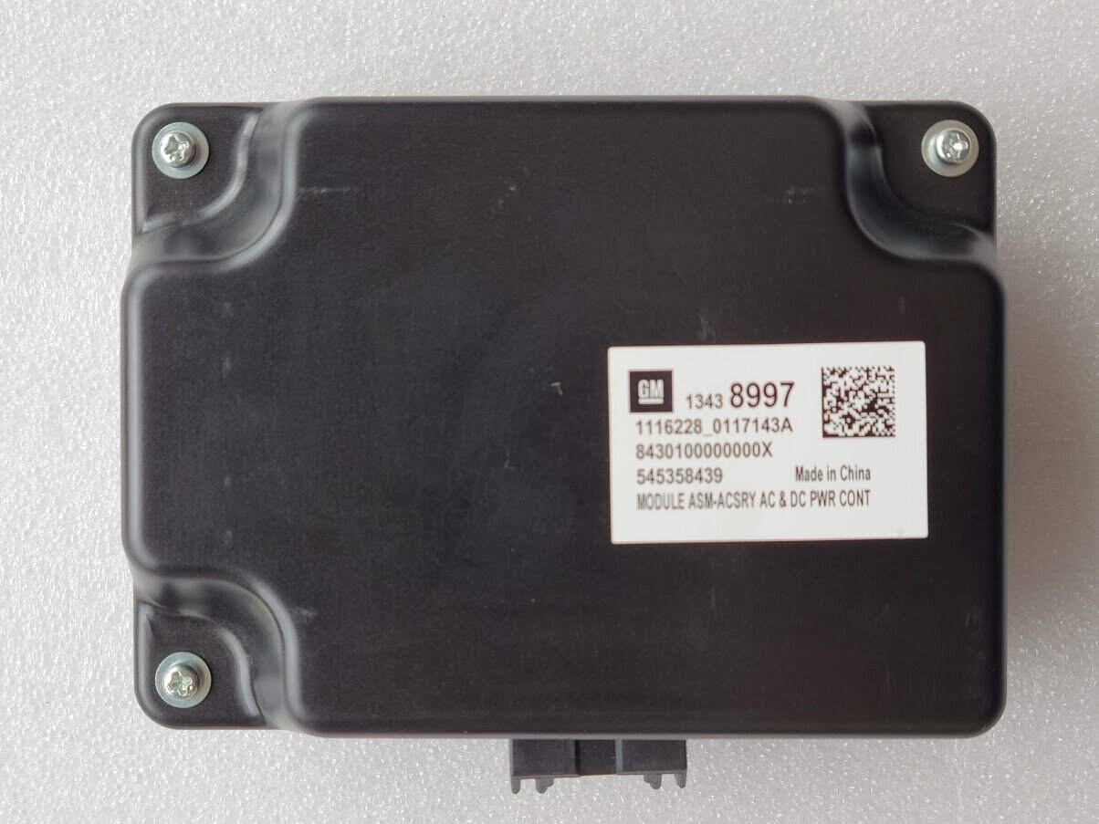 GM 2016-20 power inverter module for rear seat household AC outlet. NEW 13438997