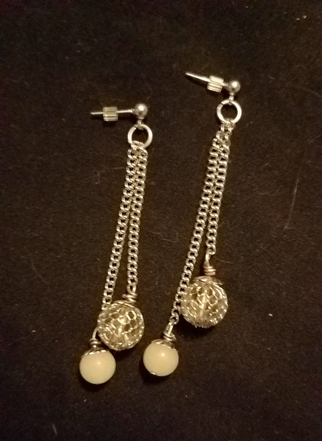 Pink Opal Drop Earrings