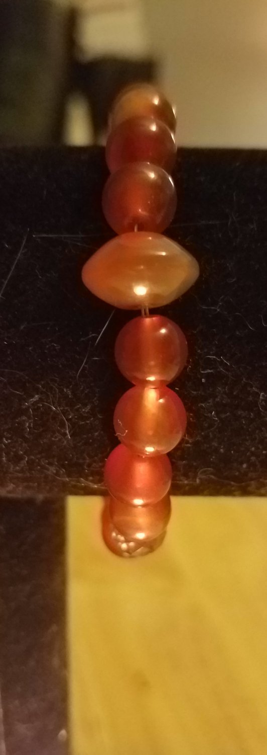 Carnelian Beaded Bracelet