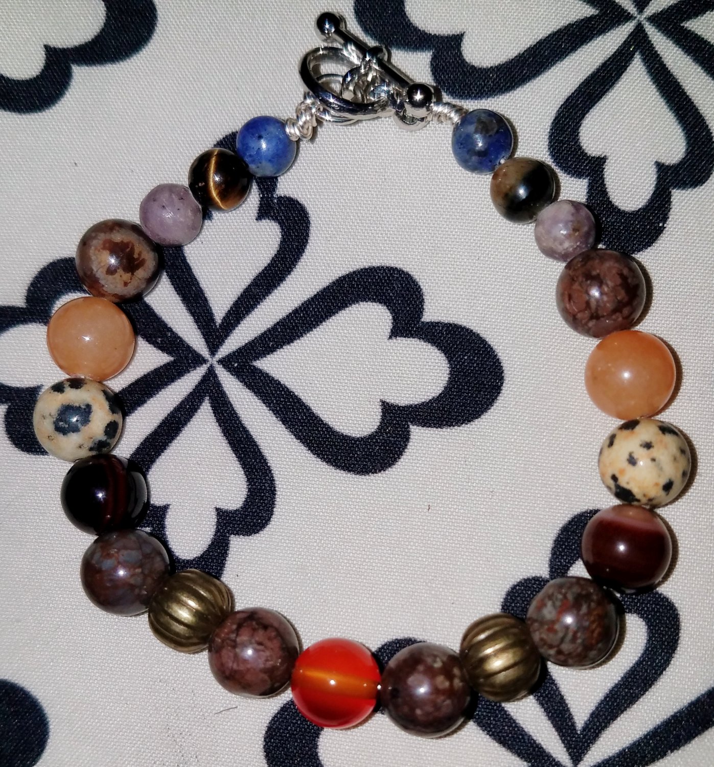 Snowflake Jasper/Multistone Bracelet